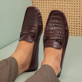 The Hummer Brown Men's Leather Driving Loafers Tresmode Naturalizer Darry Loafers