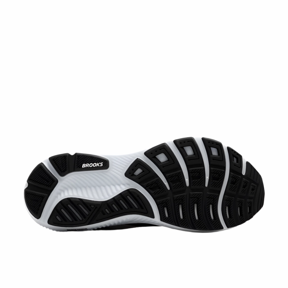 Running Shoes Supination Brooks Men's Ghost 17 Dynamic Road Running Sneaker - Black/Grey/White