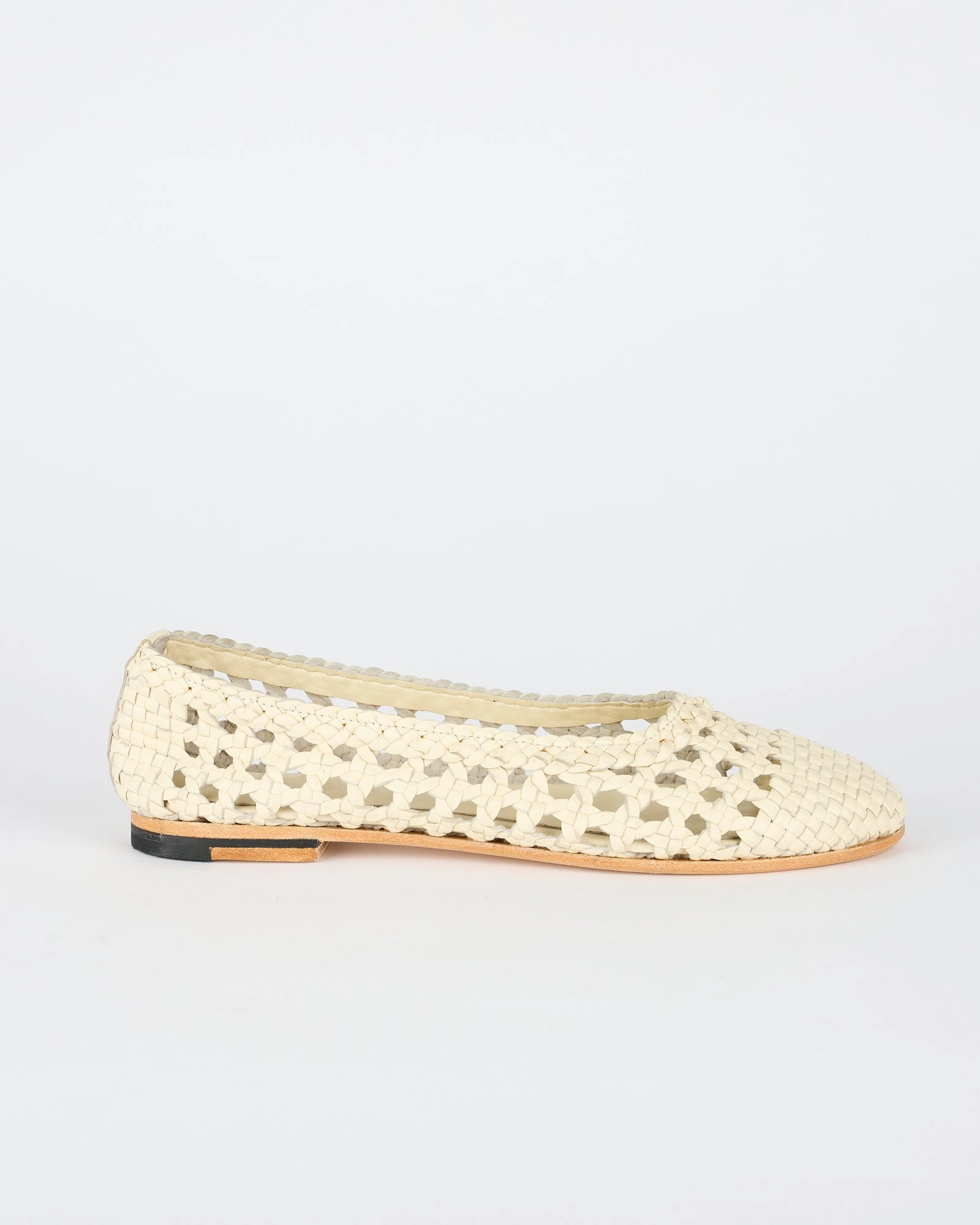 Slip On Feet Greene Ballet Flat Off White