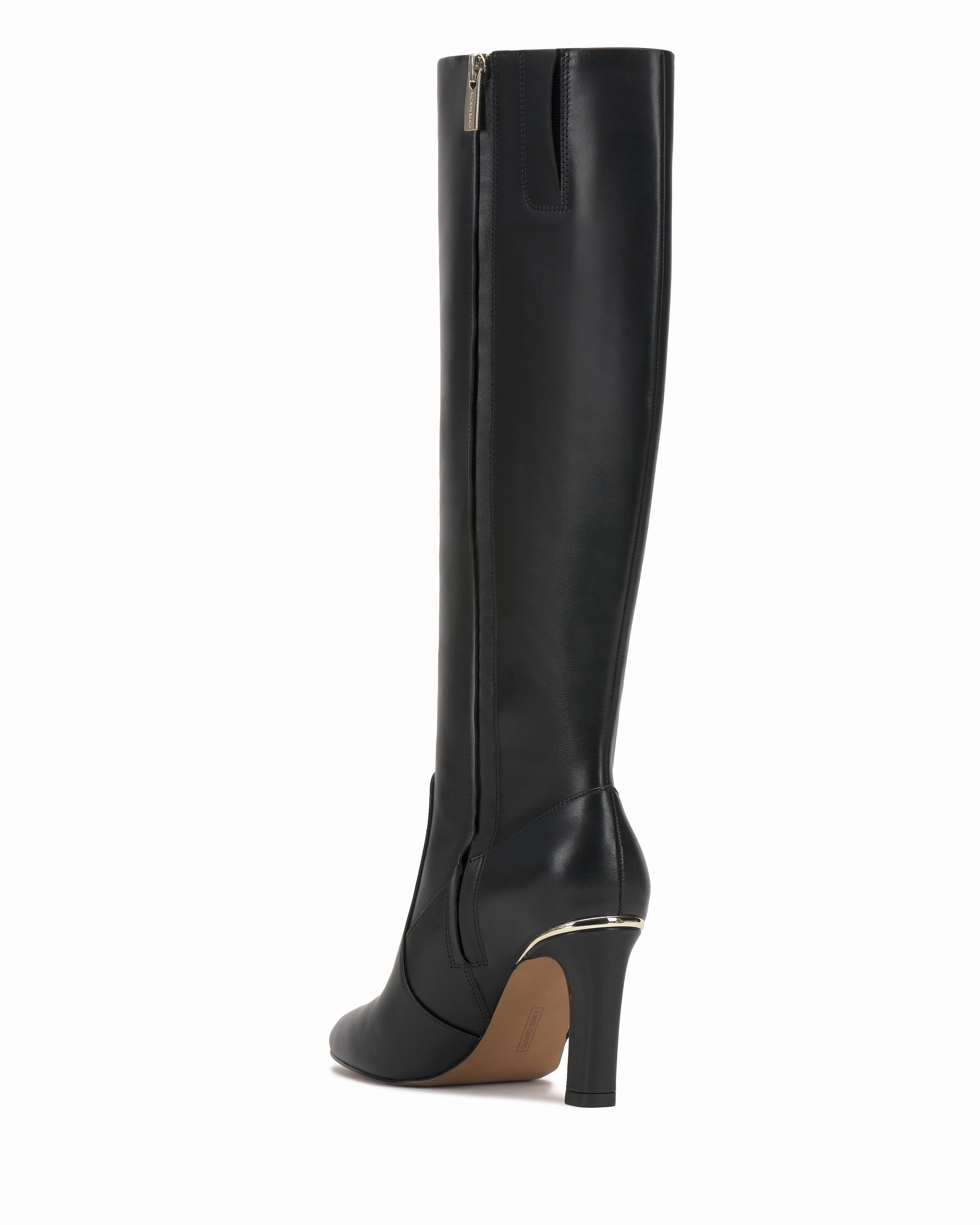 Gylina Knee High Boot Leather Knee High Combat Boots