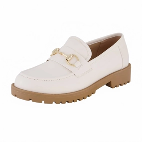 Women's Romeo Chunky Loafer In Cream Zagreb Slip-on Loafers
