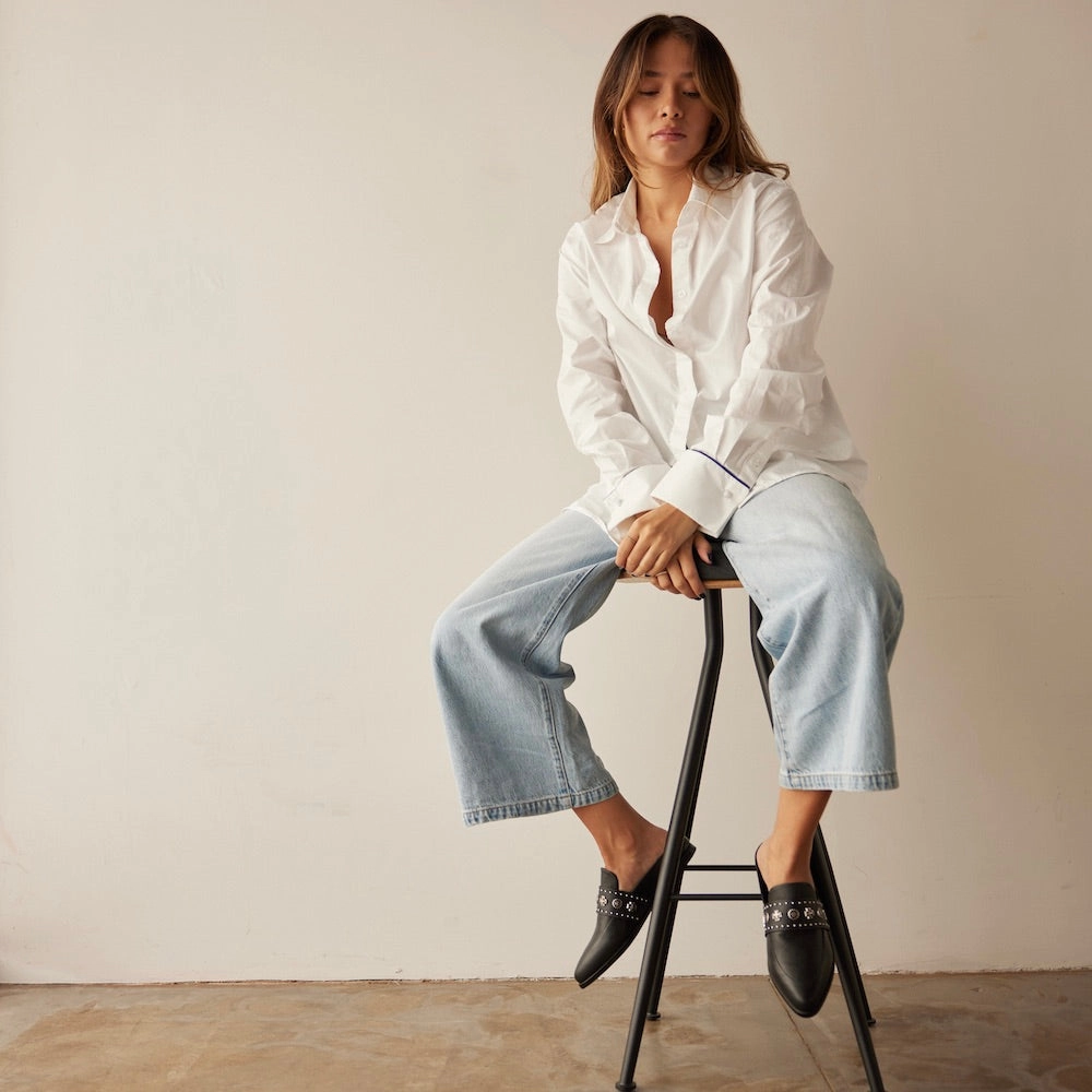 Tuesday Slide Black Western Silver Slides Size 12