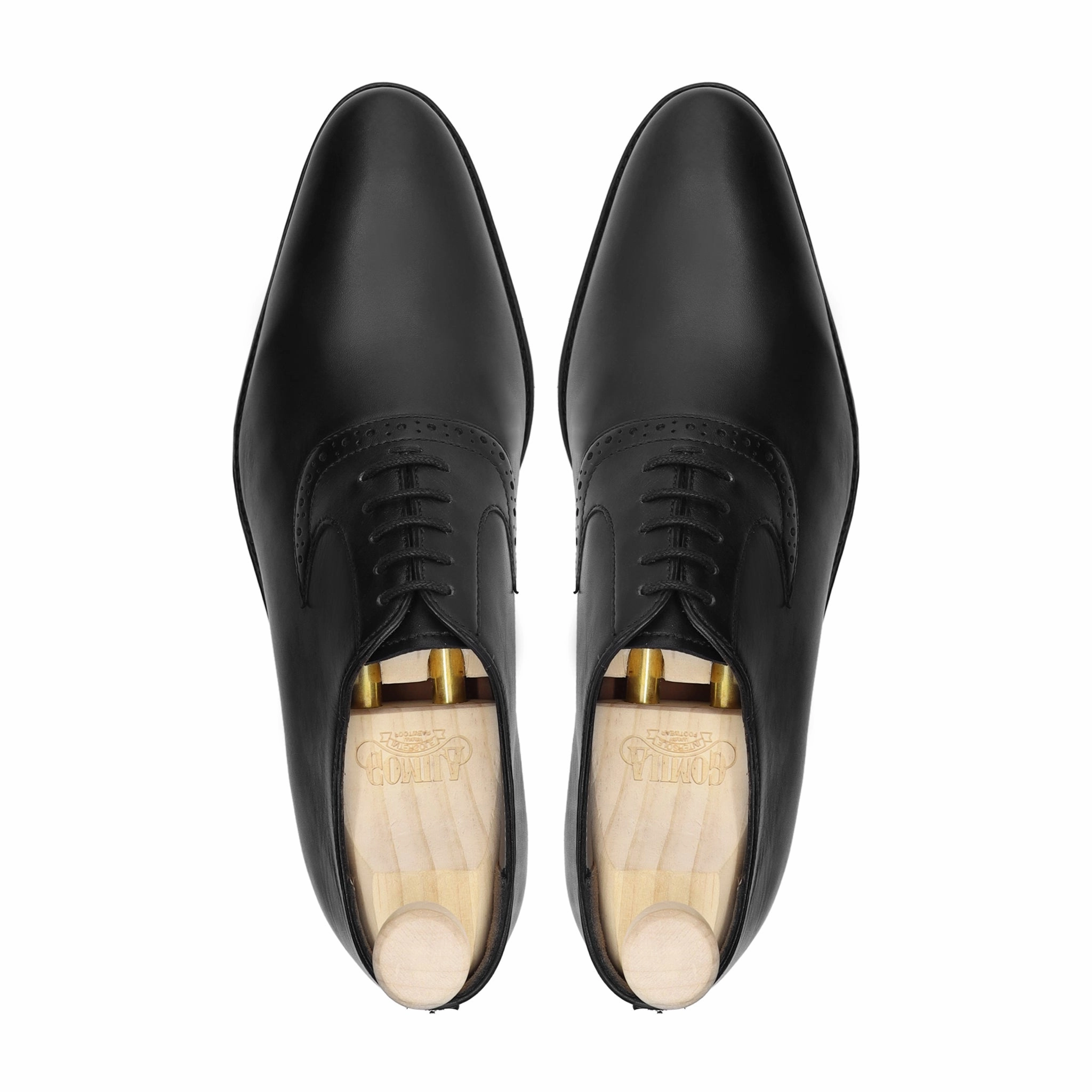 Faux Leather Platform Oxfords Charcoal - Men's Black Calf Leather Oxford