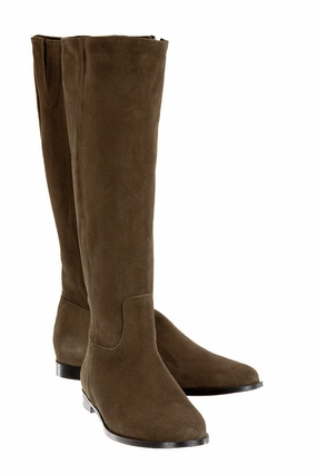 Lace Up Western Boots Am Alani Taupe