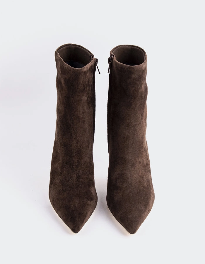 Flat Soled Chelsea Boots Andie Chocolate Suede