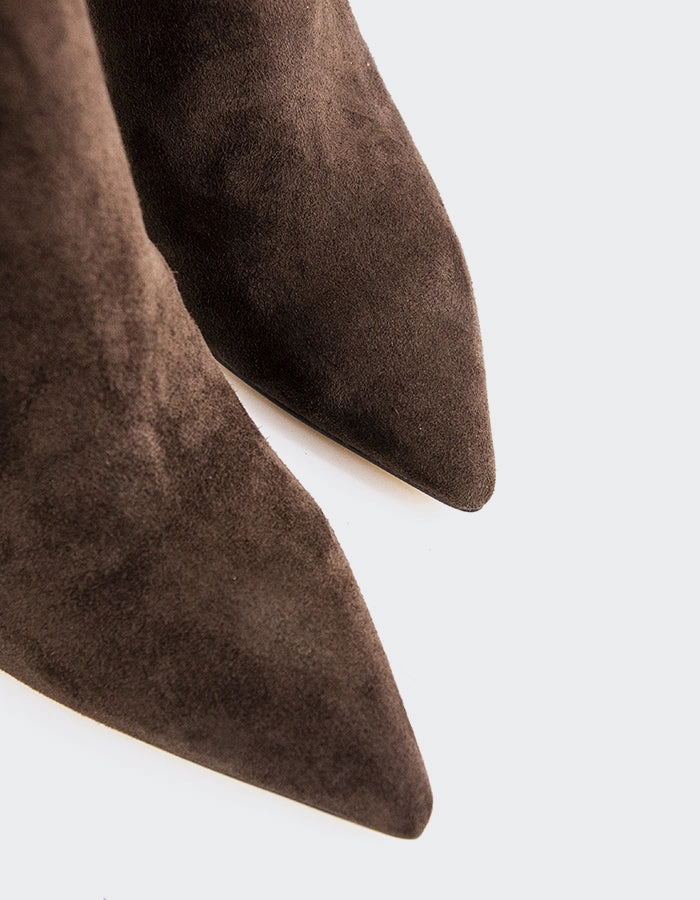 London Chelsea Boots Andie Chocolate Suede