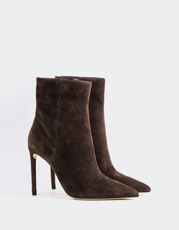 Chunky Sole Leather Chelsea Boots Andie Chocolate Suede