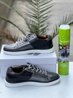 Andu Men's Two-Tone Metallic & Black Lifestyle Sneakers Miles Morales Sneakers