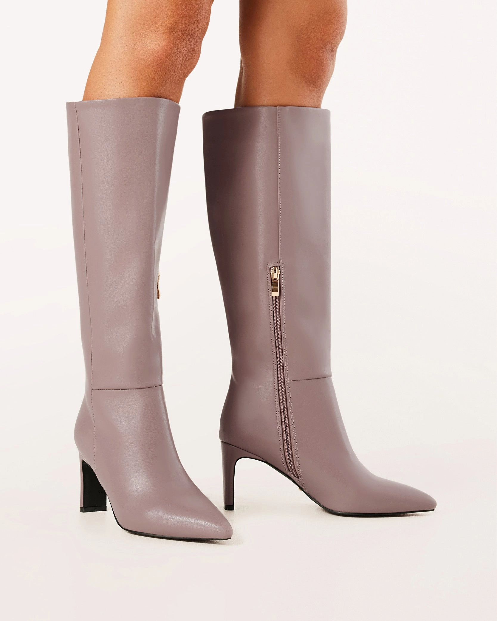 ANTOINETTE  - MAUVE Maggie Knee-high Leather Boot