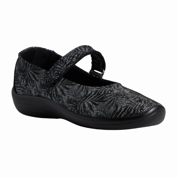 Mary Jane Shoes For Flight Attendants Arcopedico Women's Estrela Black Palm