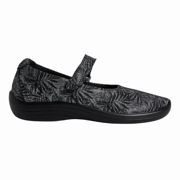 Arcopedico Women's Estrela Black Palm Women's Comfy Mary Jane Shoes