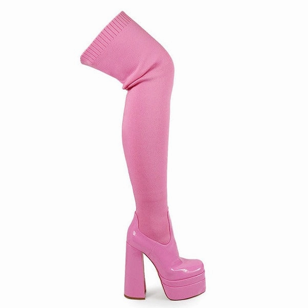 ARI-22 Pink Wish Knee High Boots