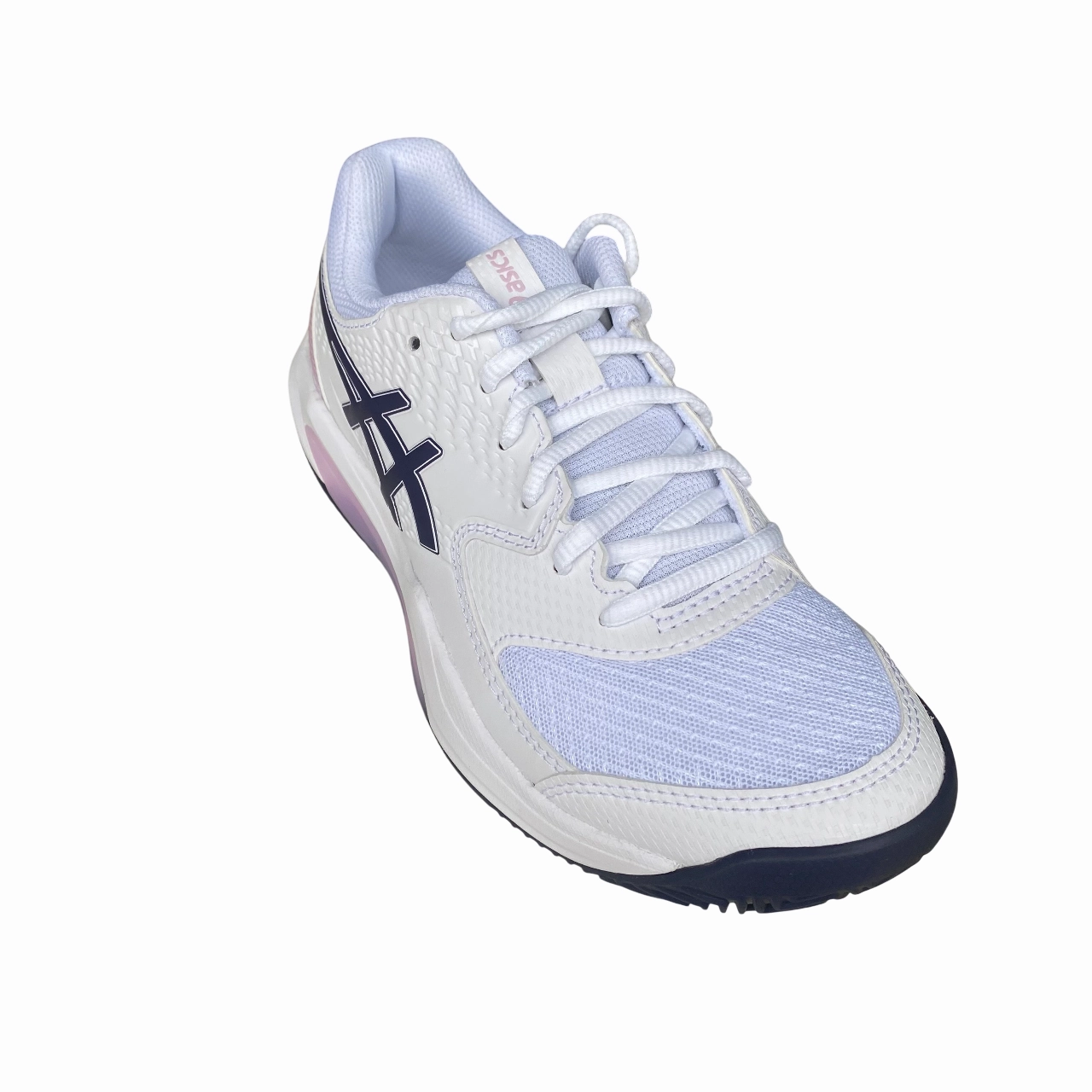 Asics scarpa da tennis da donna per terra battuta Gel Dedicate 8 Clay 1042A255-104 bianco-indigo Arkansas Razorback Tennis Shoes