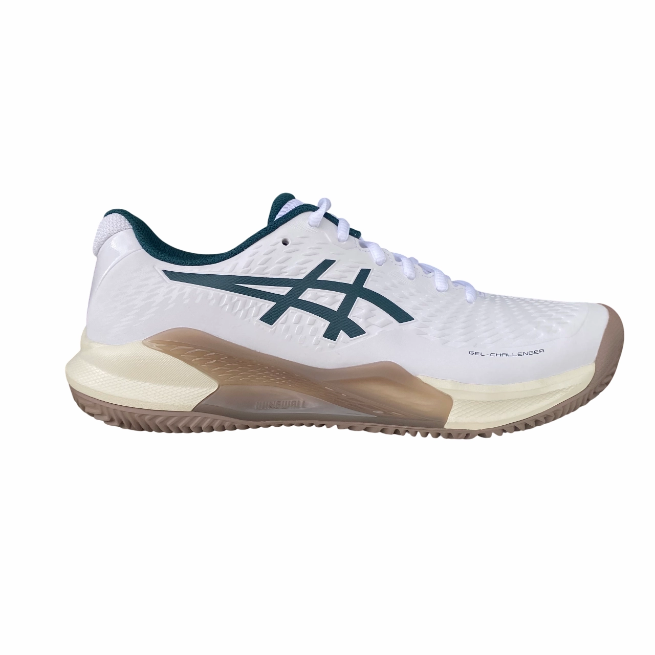 Asics scarpa da tennis per terra battura da uomo Gel-Challenger 14 Clay 1041A449-104 bianco-verde Oakley Tennis Shoes