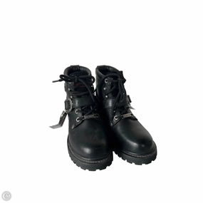 Genuine Leather Combat Boots Boots Combat By Harley Davidson In Black, Size: 5.5