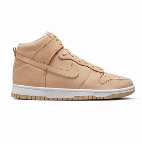 Women's Shoes Nike Nike Women's Dunk High Premium Shoes - Vachetta Tan / White