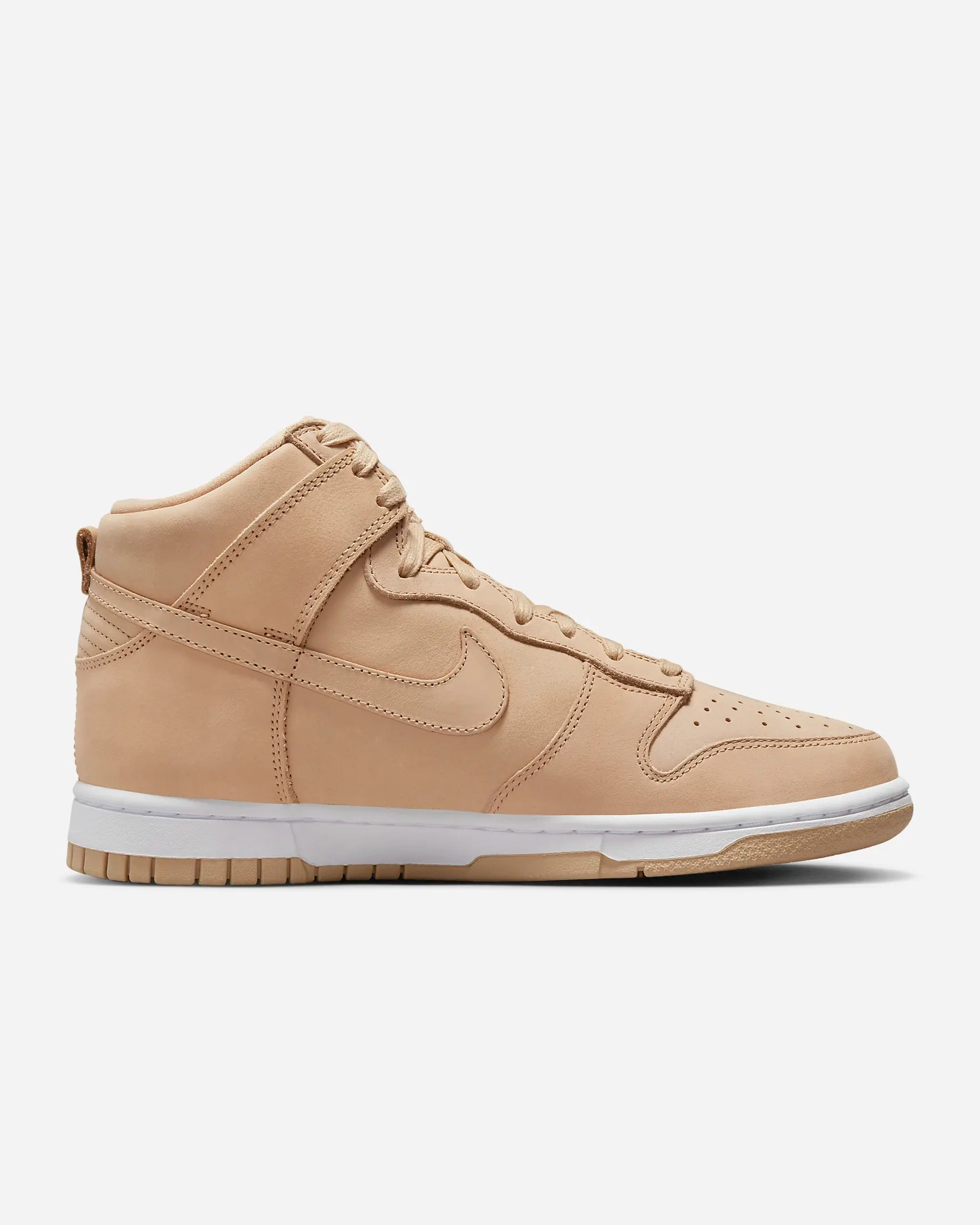 Nike Women's Dunk High Premium Shoes - Vachetta Tan / White Popular Nike Running Shoes