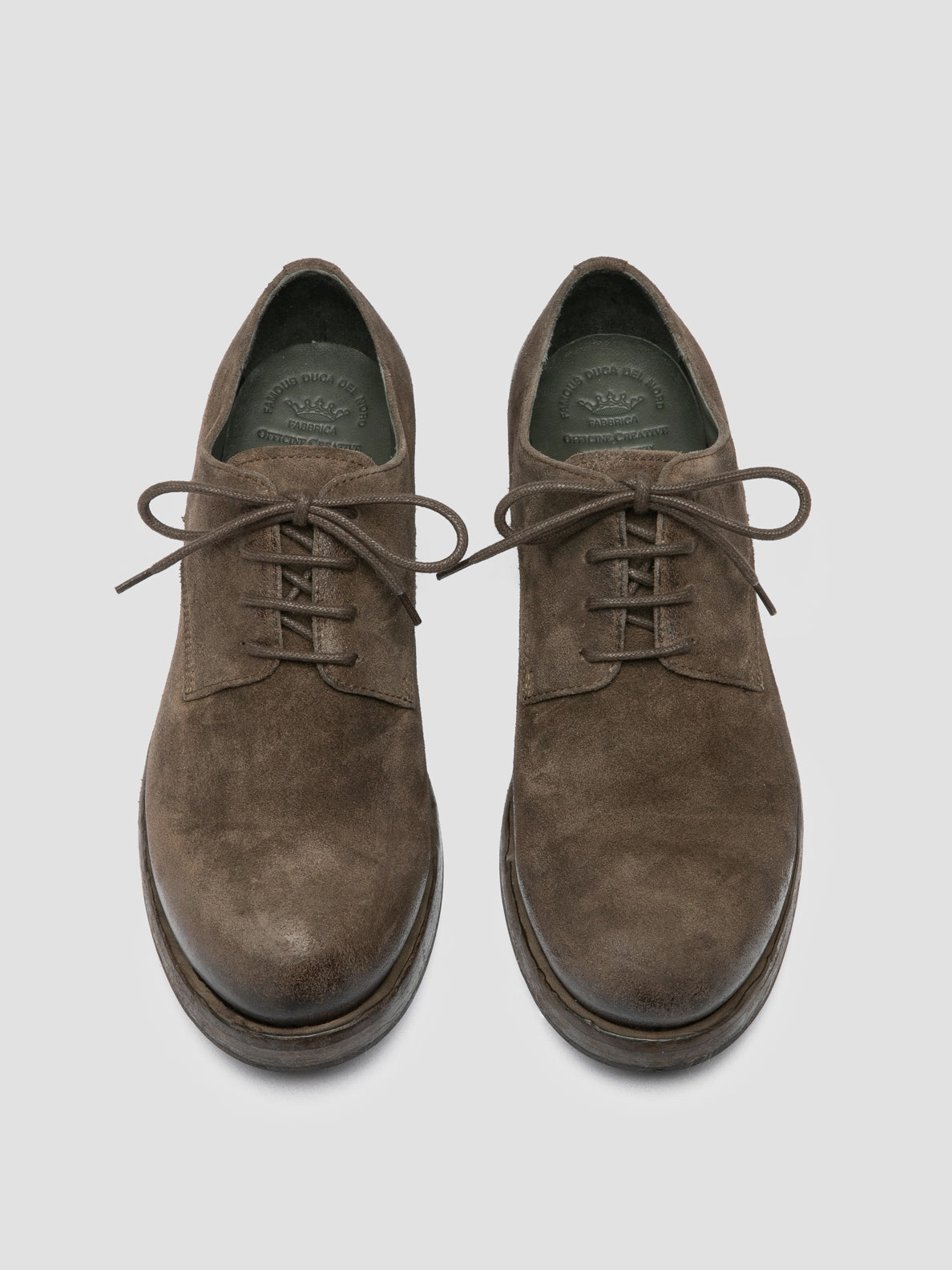 BULLA DD 311 - Green Suede Derby Shoes Trendy Lace Up Shoes