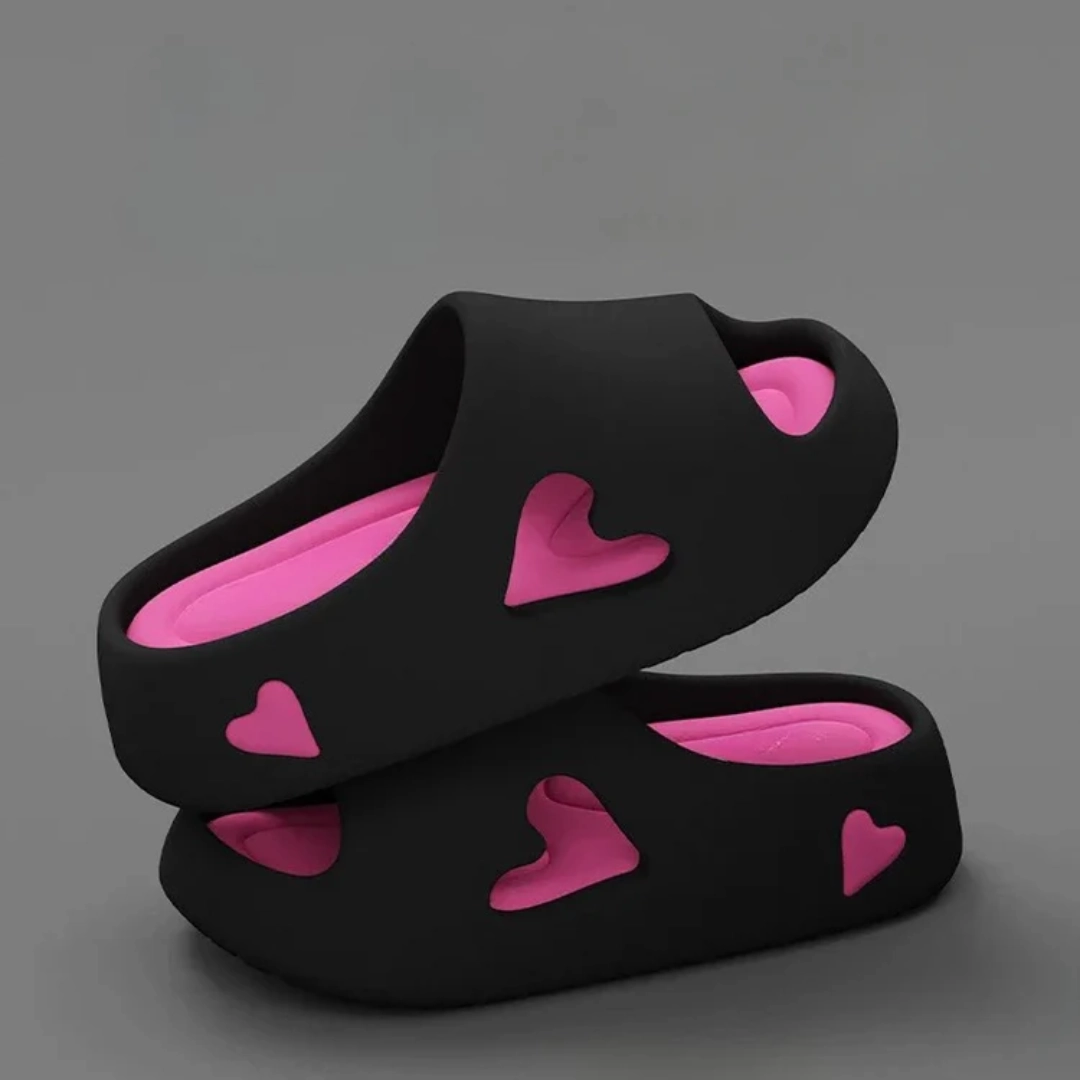 Aurea Heart Slides Comfortable Slides