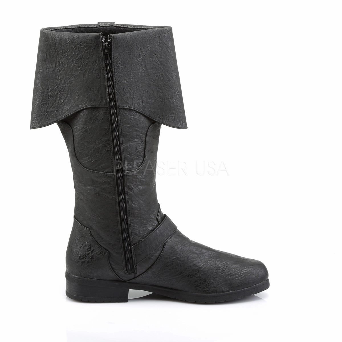 CARRIBEAN-299 Men's Black Renaissance Boots Wrestler Boots