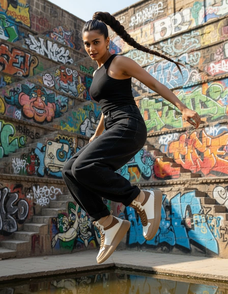 Charly Sneakers Bacca Bucci  Discovery Noir Womens High-Top Sneakers