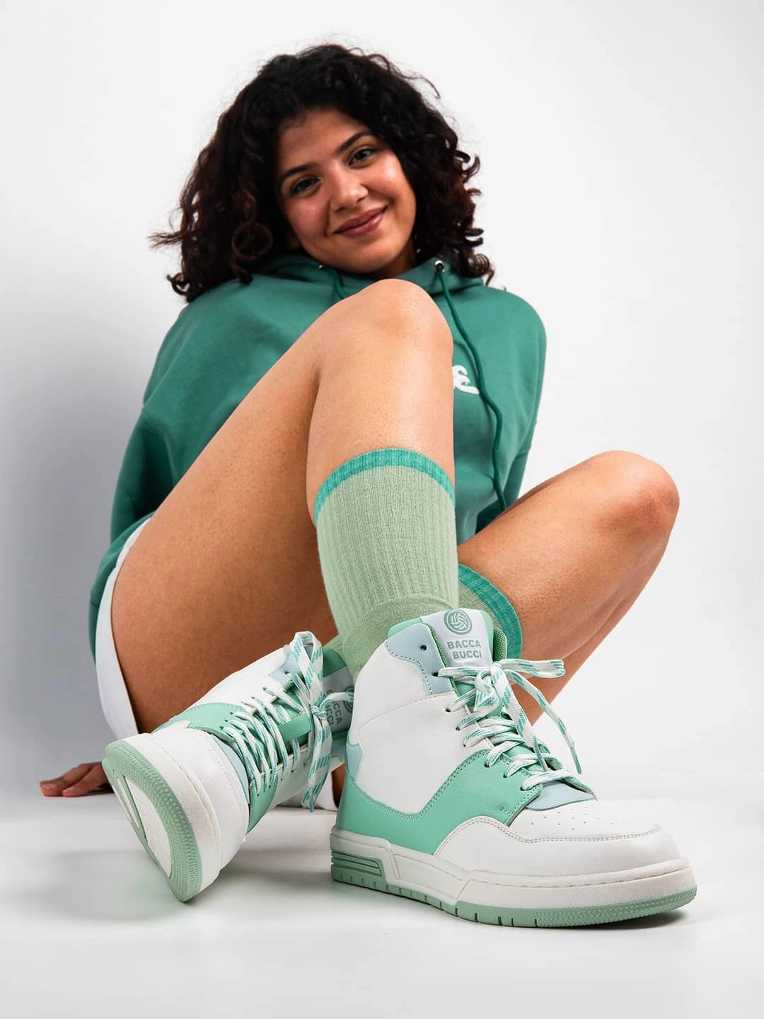 Bacca Bucci ETHEREA Womens Pop High-Top Sneakers Grasshopper Sneakers