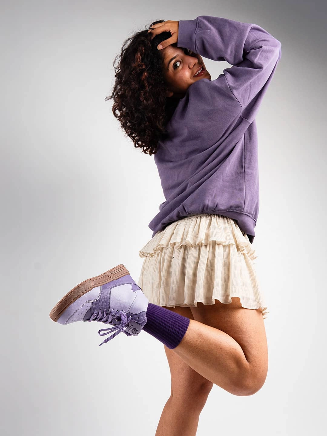 Fluffy Sneakers Bacca Bucci ETHEREA Womens Pop High-Top Sneakers