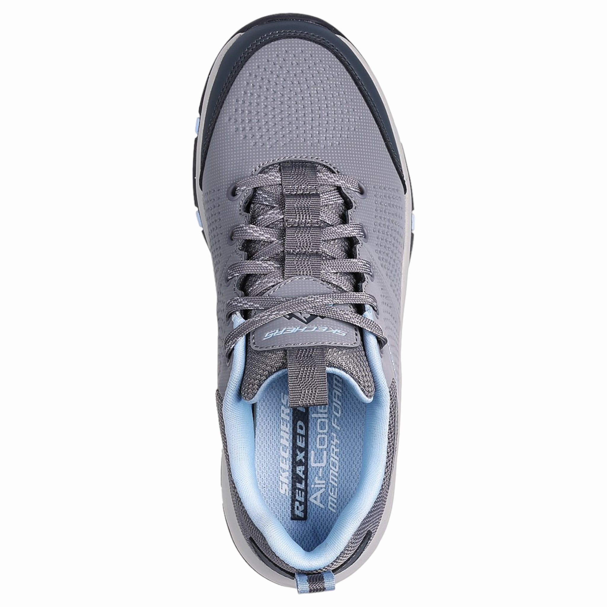 Skechers Women's 180006 Relaxed Fit Trego - Trail Destiny Gray Hiking Shoes Difference Between Trail Shoes And Walking Shoes