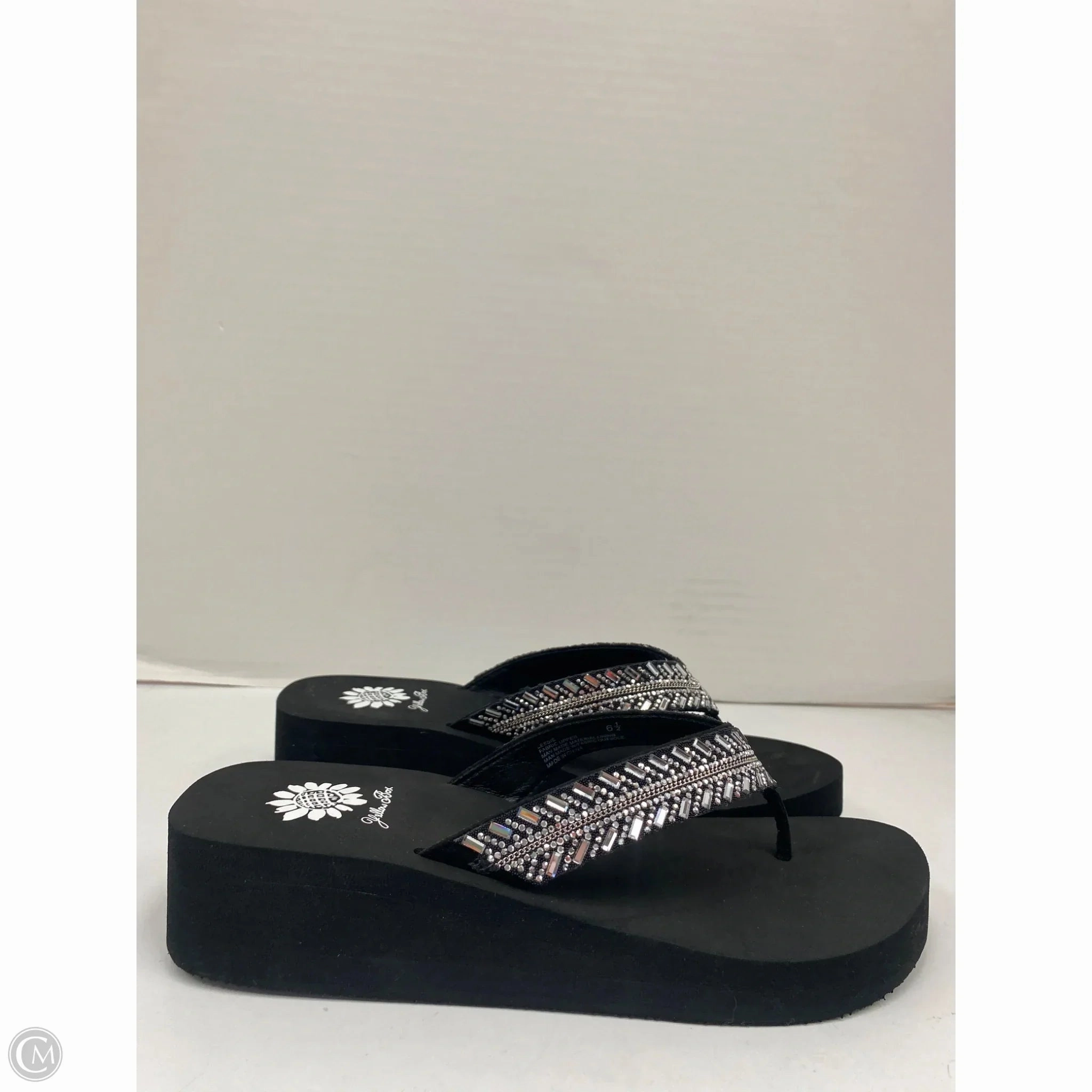 Sandals Flip Flops By Yellow Box In Black, Size: 6.5 Flip Flops For Rainy Season