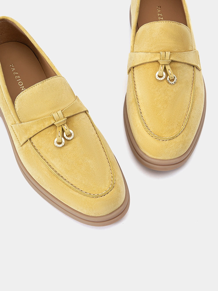 Phoenix.O Knot Detail Suede Loafers Buy Loafers Online