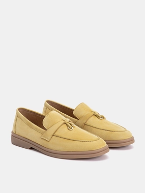 Phoenix.O Knot Detail Suede Loafers Loewe Loafers