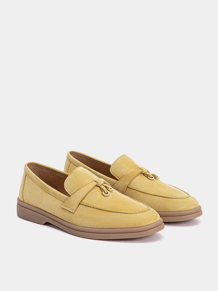 Phoenix.O Knot Detail Suede Loafers Zappos Loafers