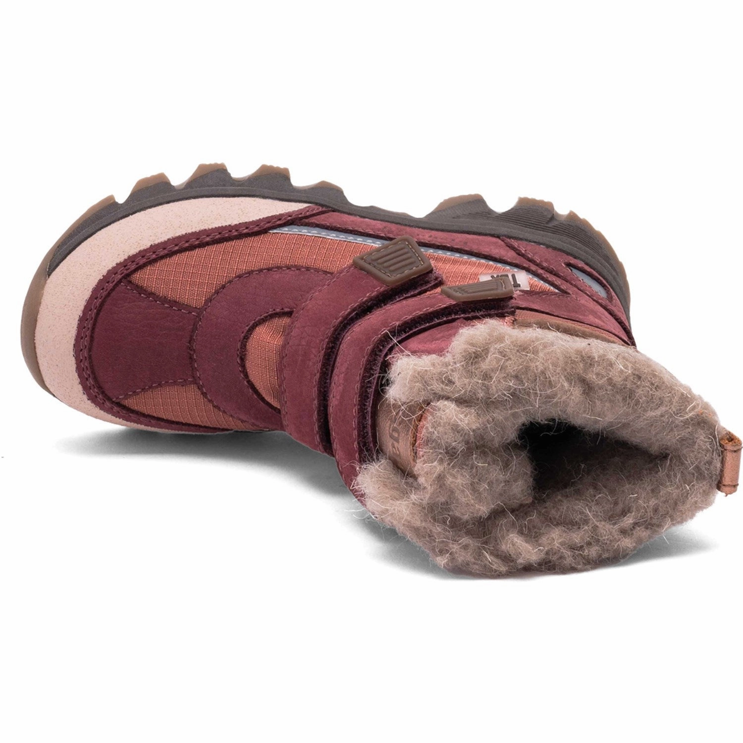 Bisgaard Burgundy Eddie Tex Tex Camouflage Snow Boots