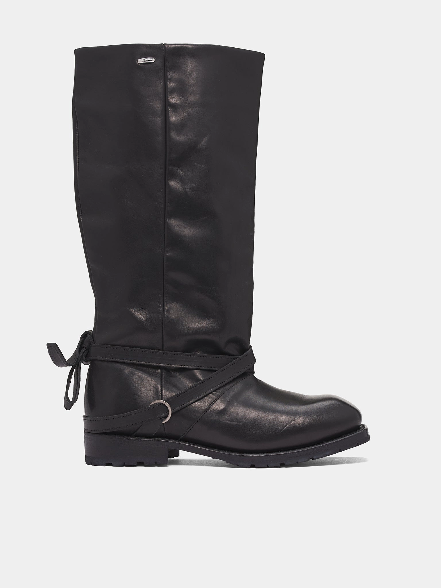 Black High Engine Leather Boots (A4257HB-HIGH-ENGINE-BLACK) Boots Made For Walking