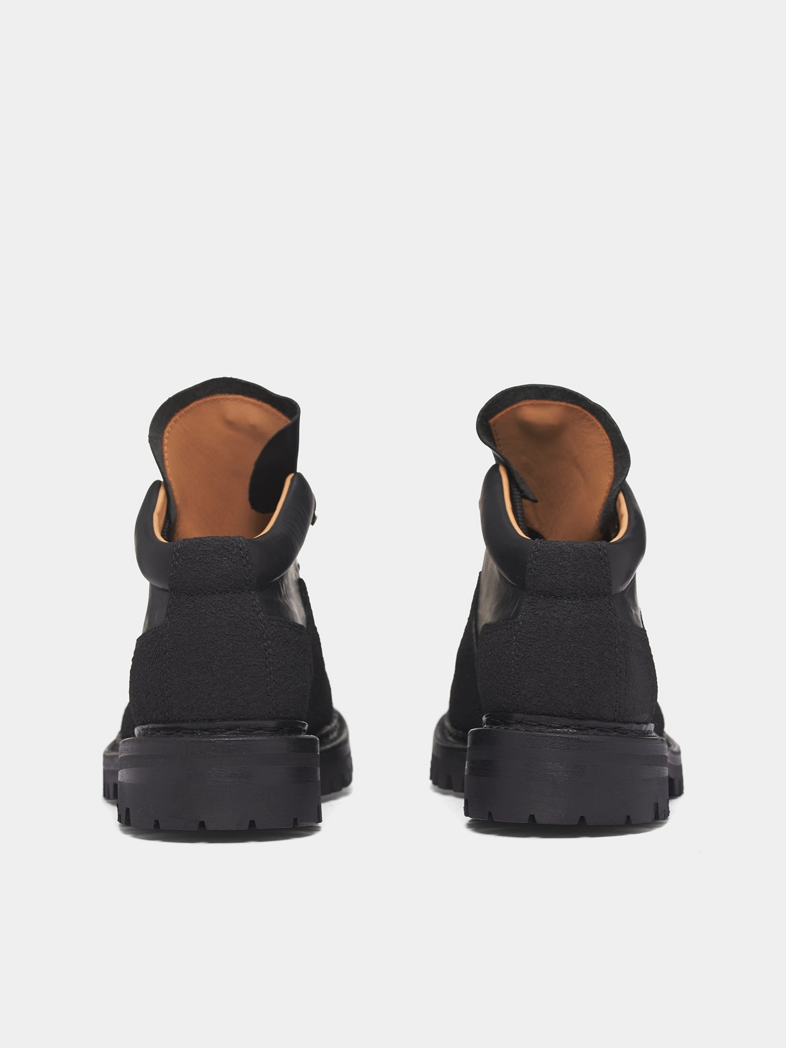 Block Heel Ankle Boots Black Quest Leather Boots (A4257QB-QUEST-BLACK)