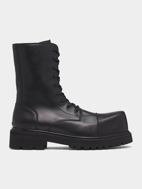 Black Stomp Combat Boots (UH76BT800B-BLACK) Dillards Boots