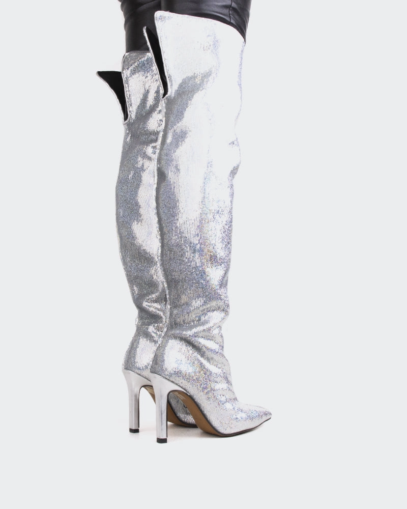 Half Boots Blakely Silver Sequins