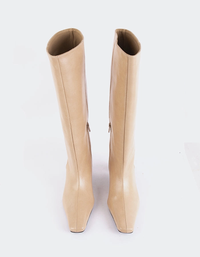 Boots Chunky Blanzy Camel Leather