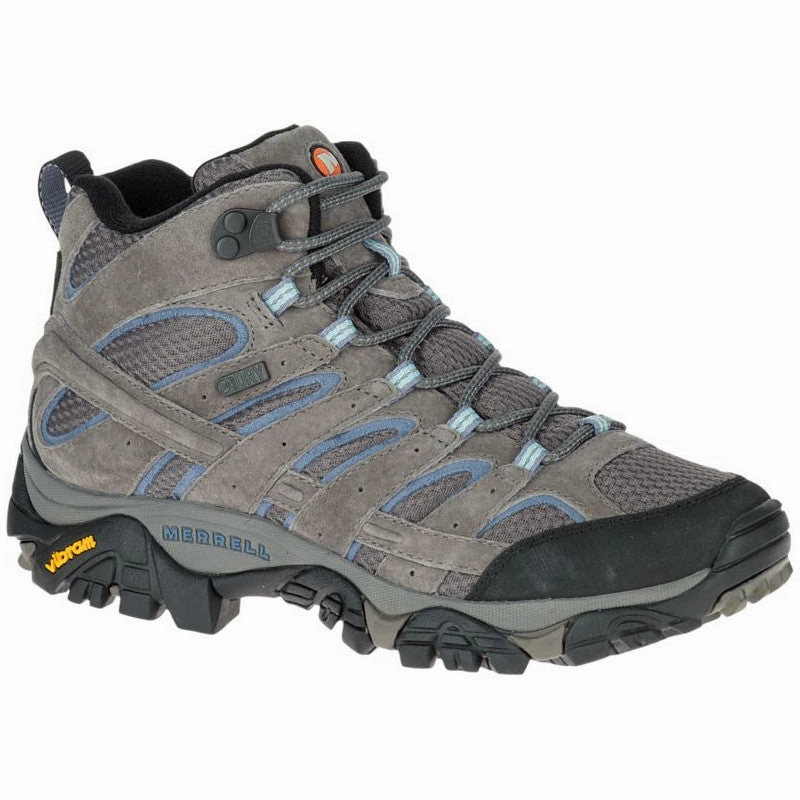 Merrell Women's Moab 2 Mid Waterproof Boot - Granite Best Trail Hiking Boots