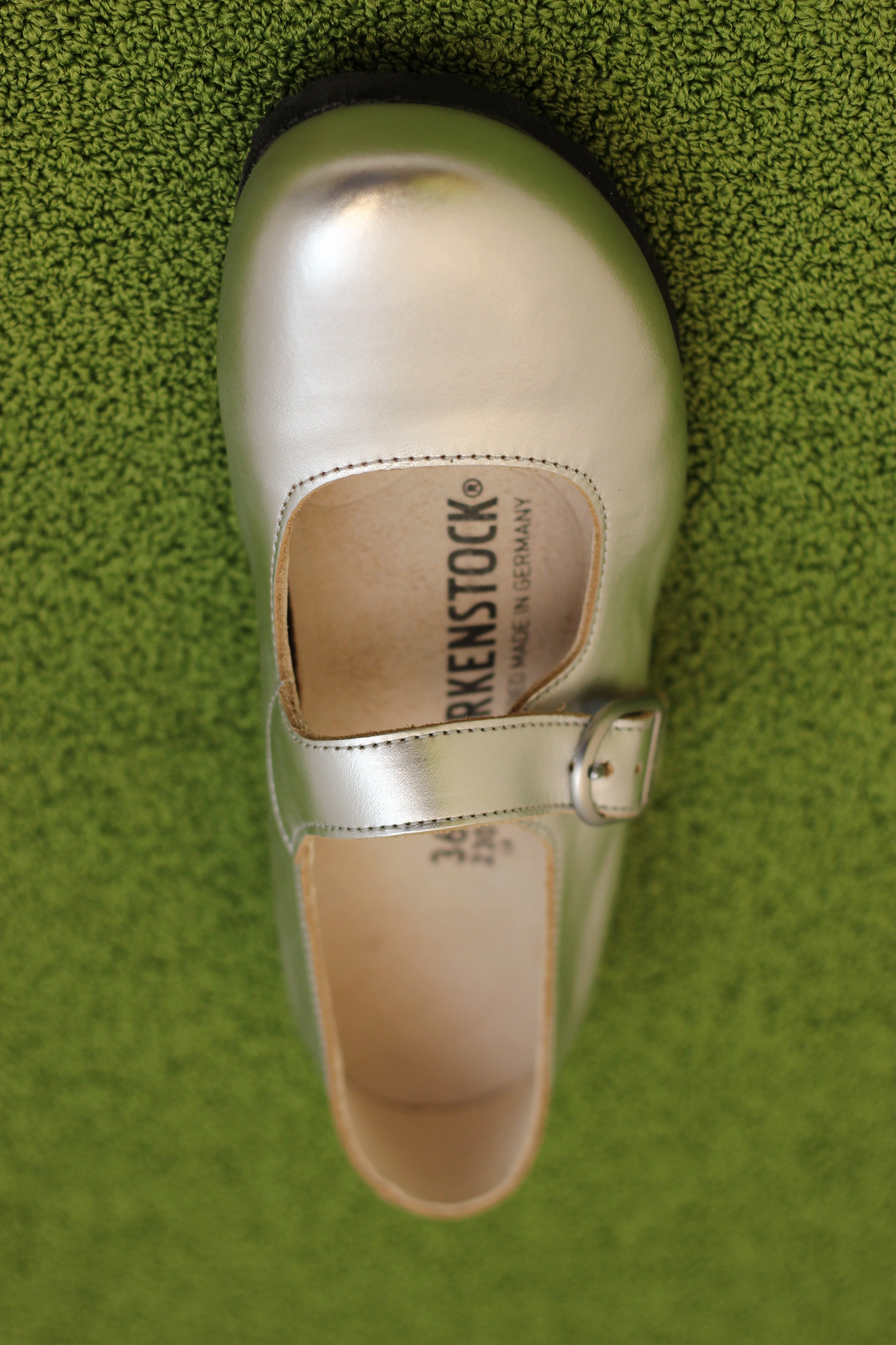 Slip On Heel Sandals Women's Santa Clarita Maryjane - Silver Leather