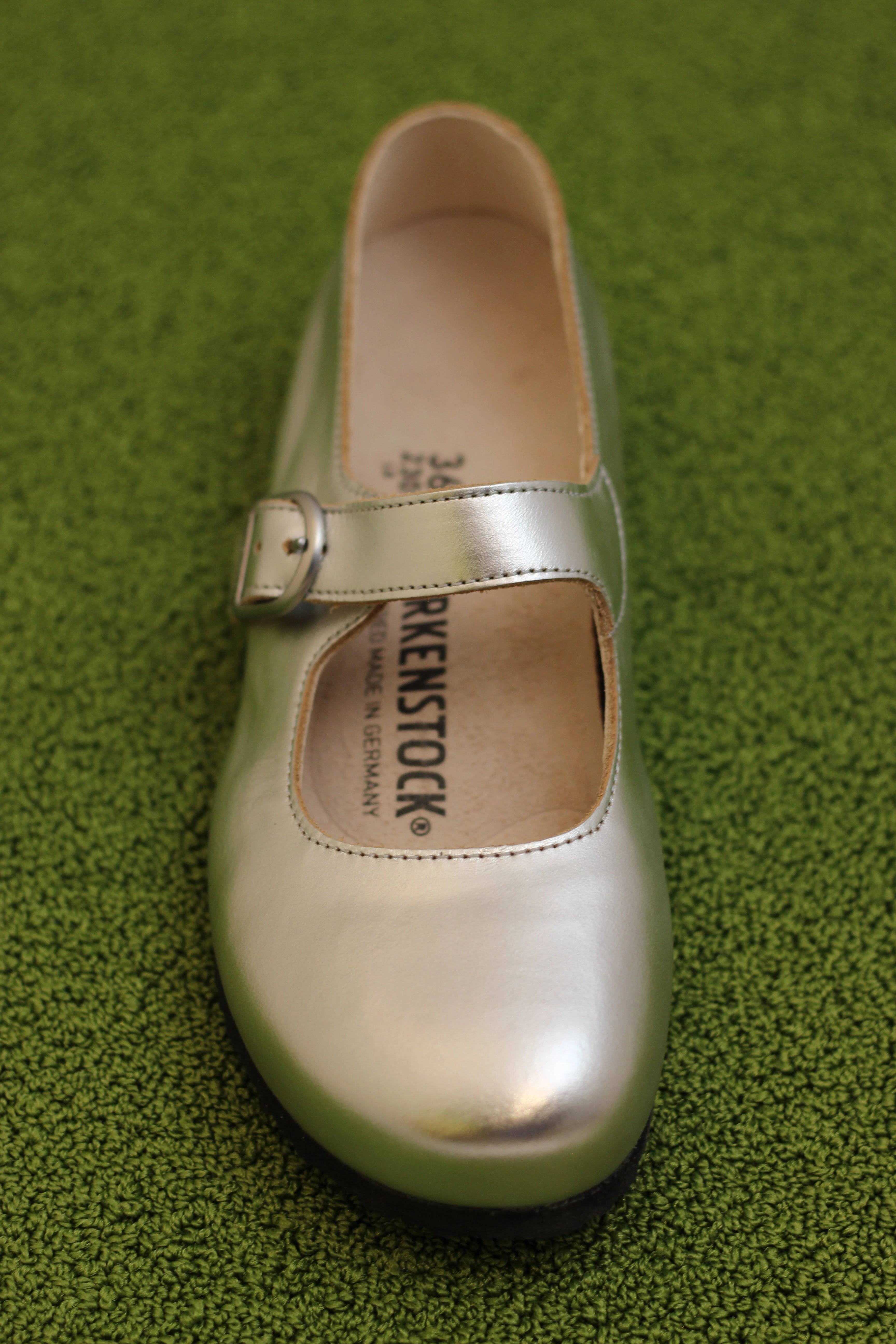 Slip On Shoes Business Casual Women's Santa Clarita Maryjane - Silver Leather