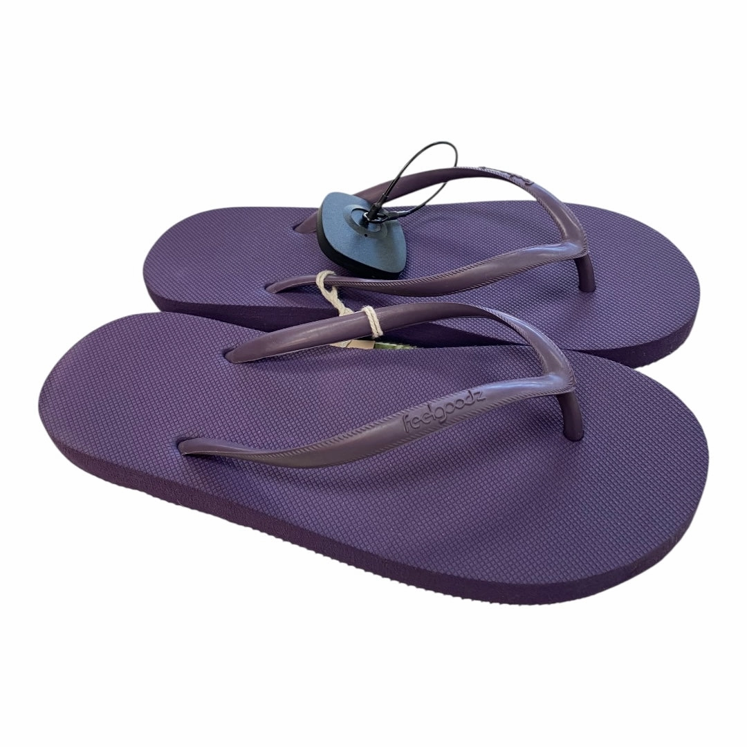 Sandals Flip Flops By Clothes Mentor In Purple, Size:7 Ortho Rest Flip Flops