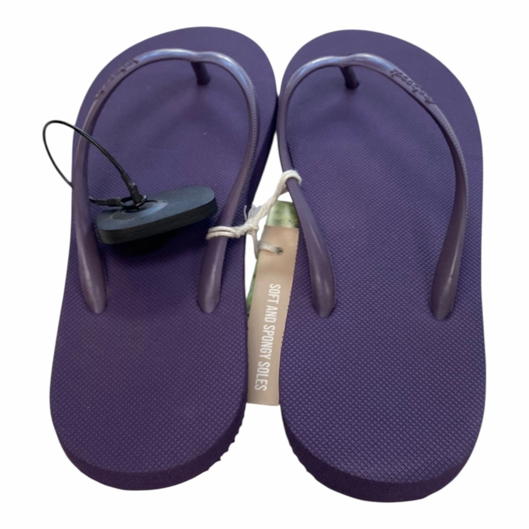 Kuailu Flip Flops Sandals Flip Flops By Clothes Mentor In Purple, Size:7