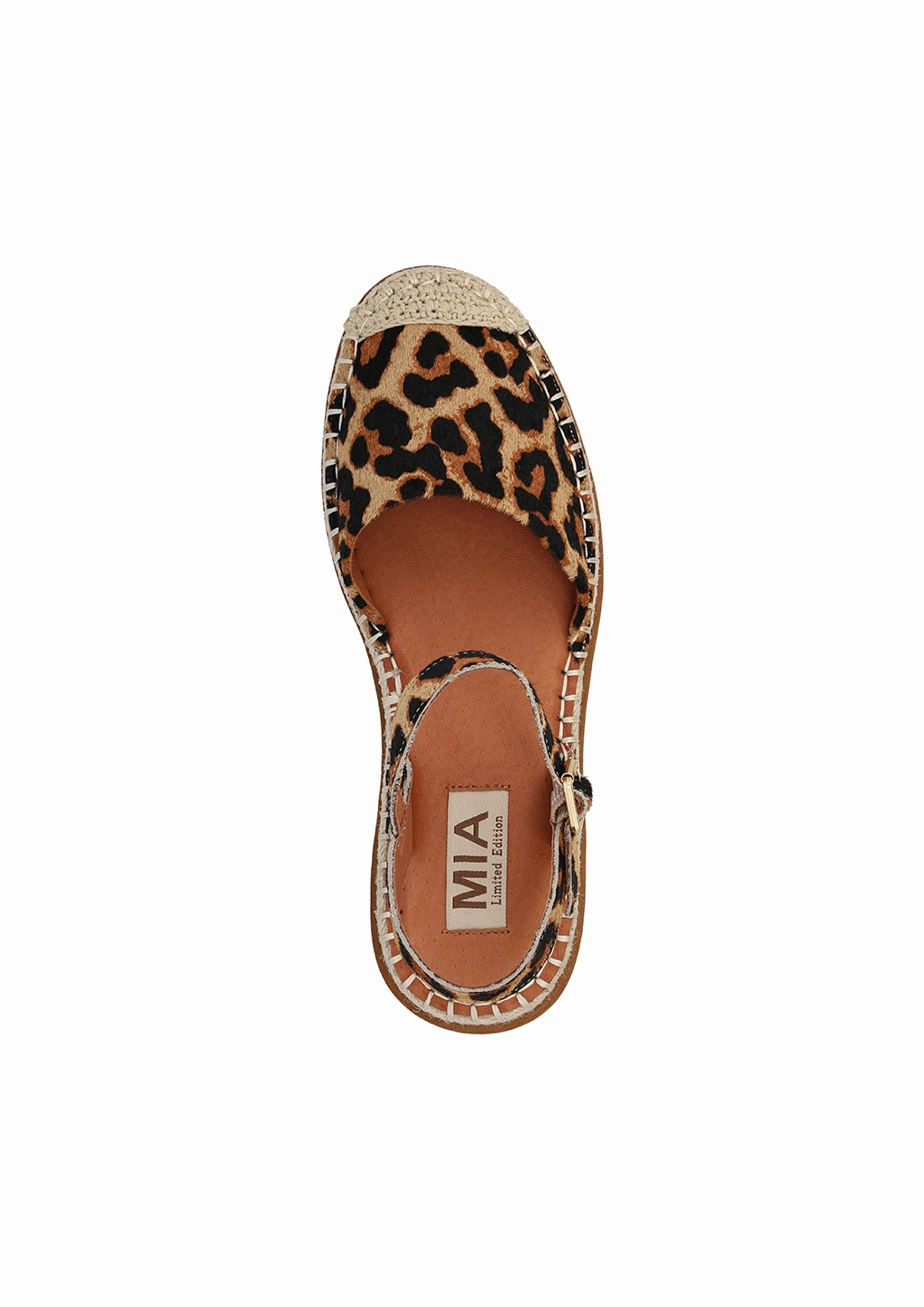 Gucci Leather Espadrilles Double G VERONA - LEOPARD
