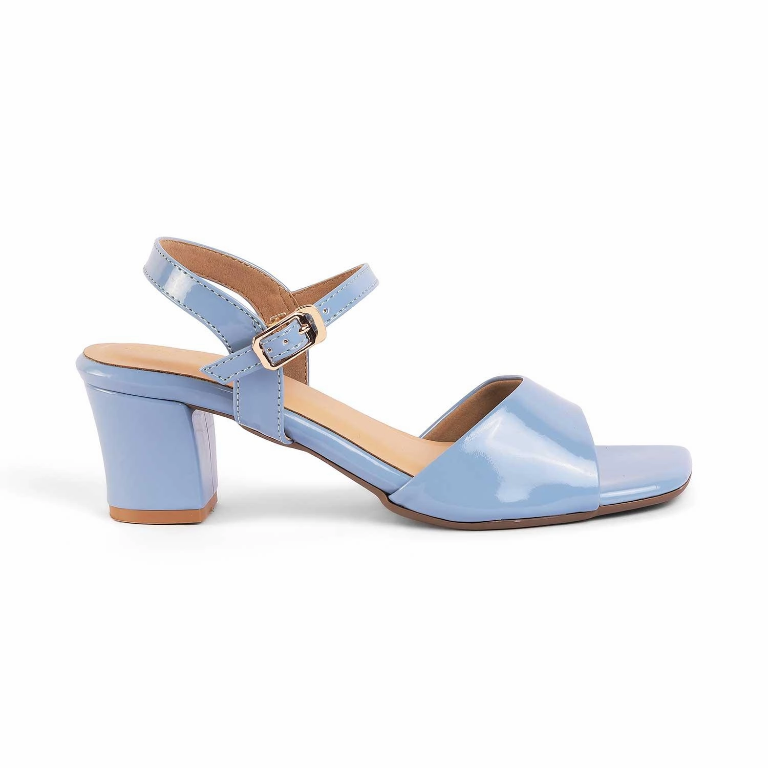 Sandals With A Heel Tresmode Solor Blue Women's Casual Block Heel Sandals