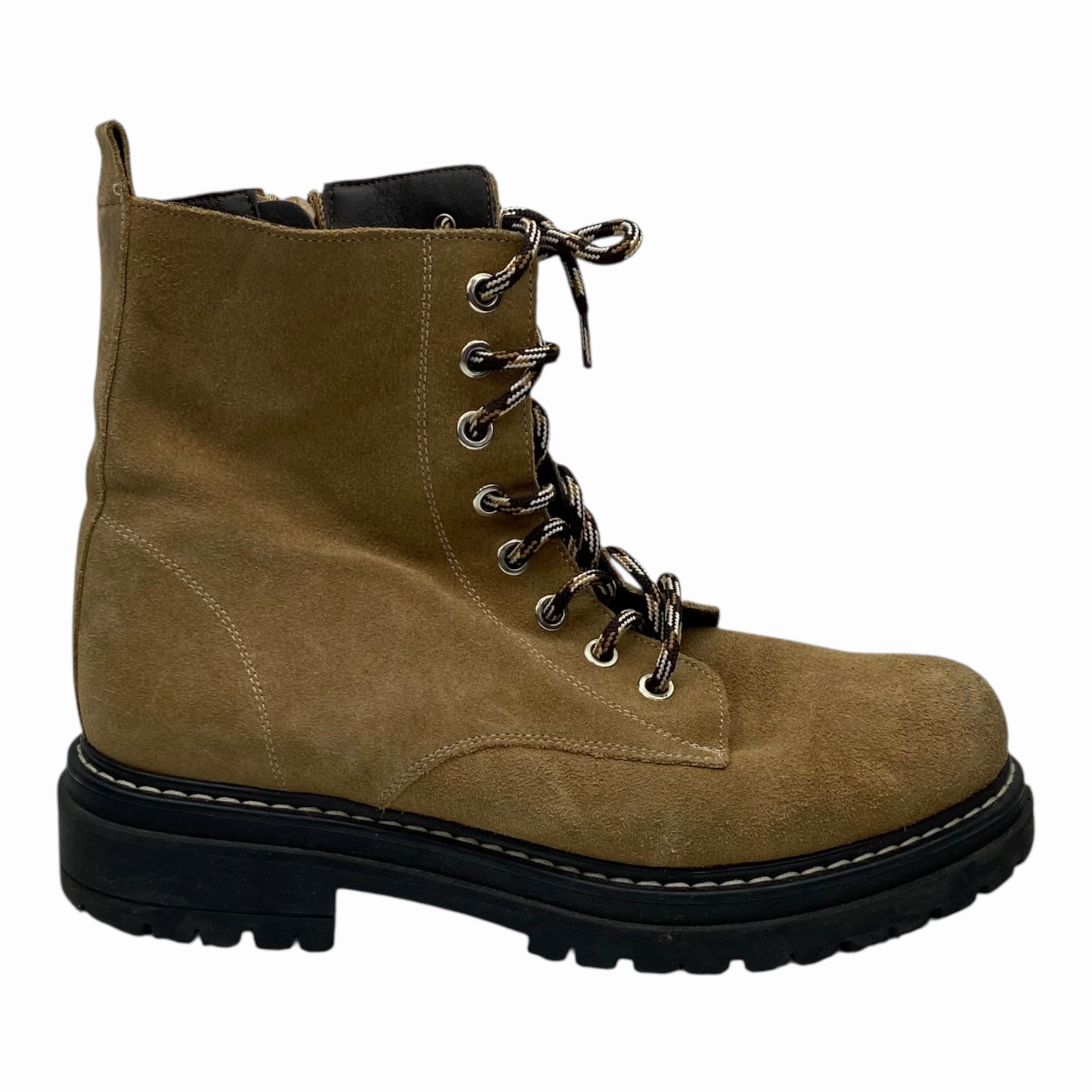 Boots Combat By Anthropologie In Brown, Size:7.5 Curves N Combat Boots