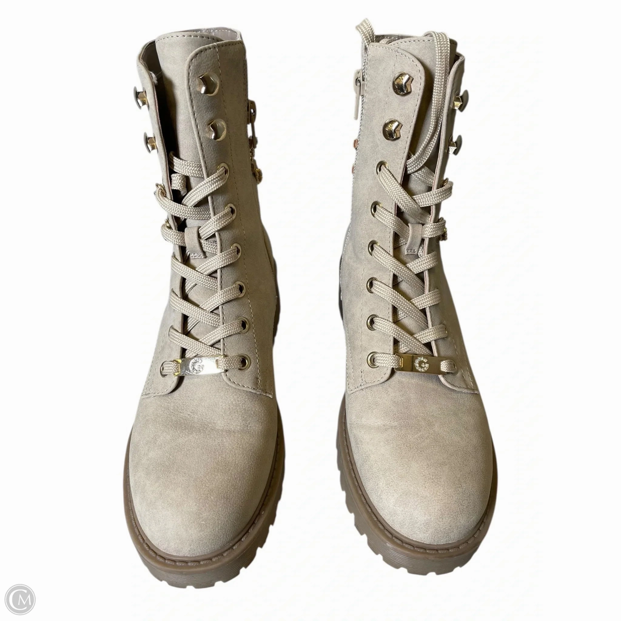Boots Combat By Clothes Mentor In Beige, Size: 7.5 90s Style Combat Boots