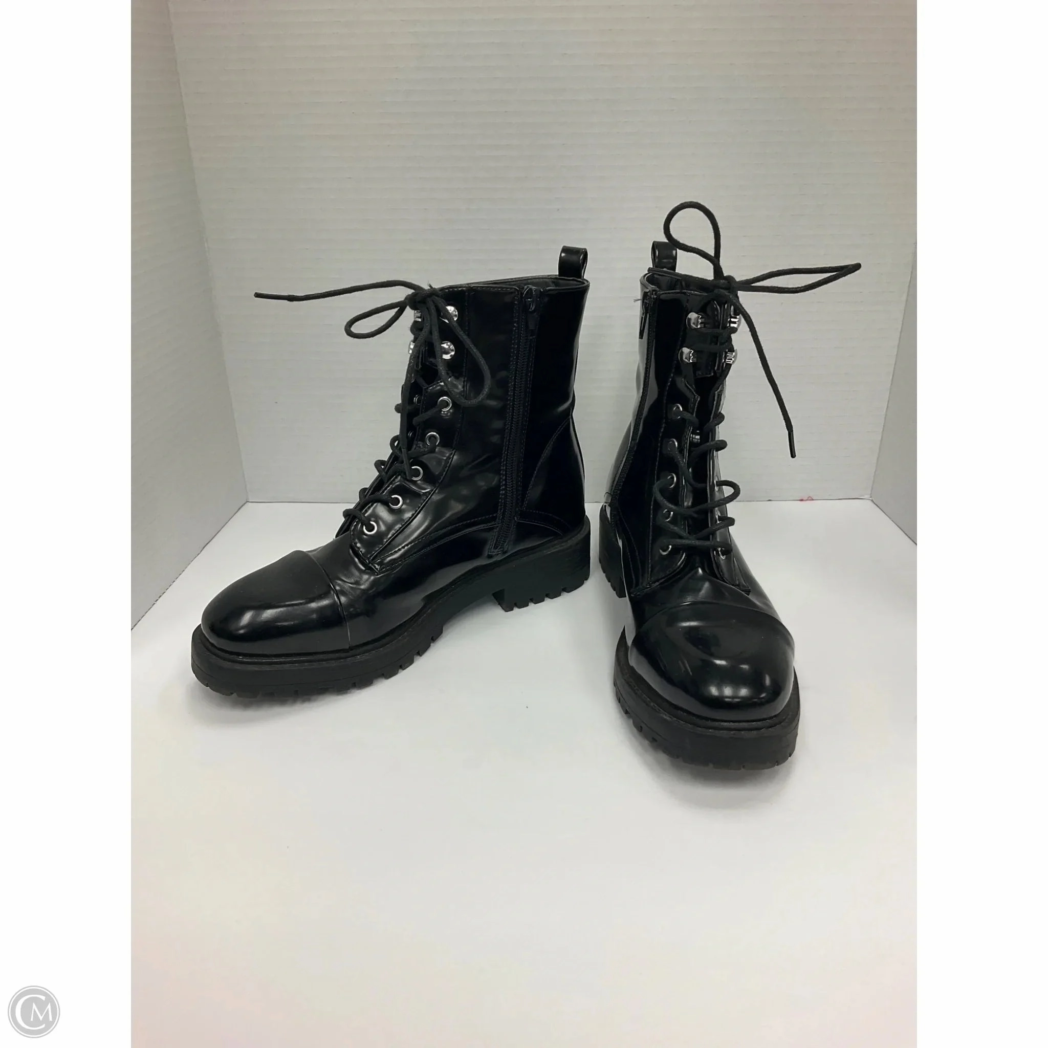 Combat Boots Used Boots Combat By Clothes Mentor In Black, Size: 7