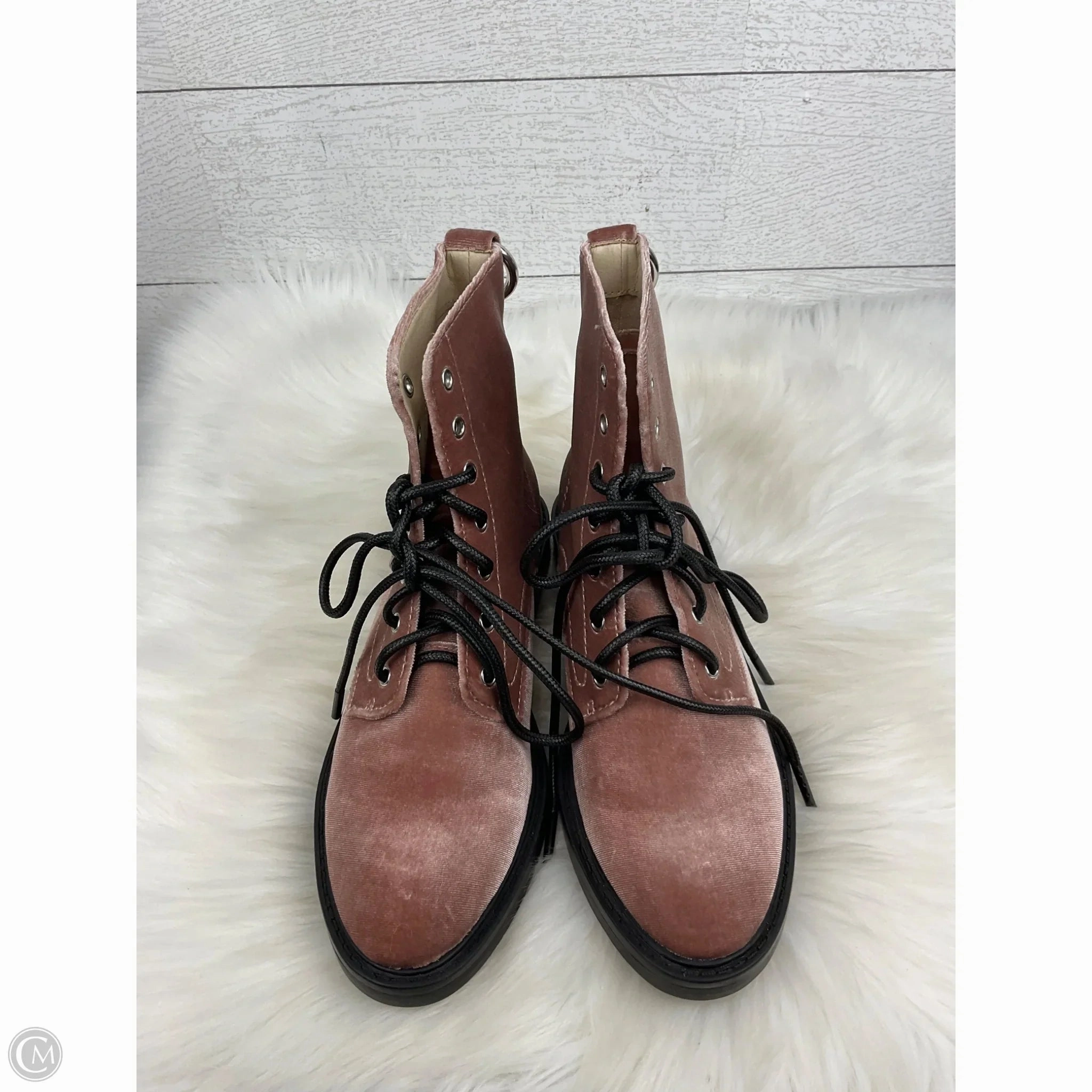Mustard Combat Boots Boots Combat By Dolce Vita In Rose Gold, Size: 7.5