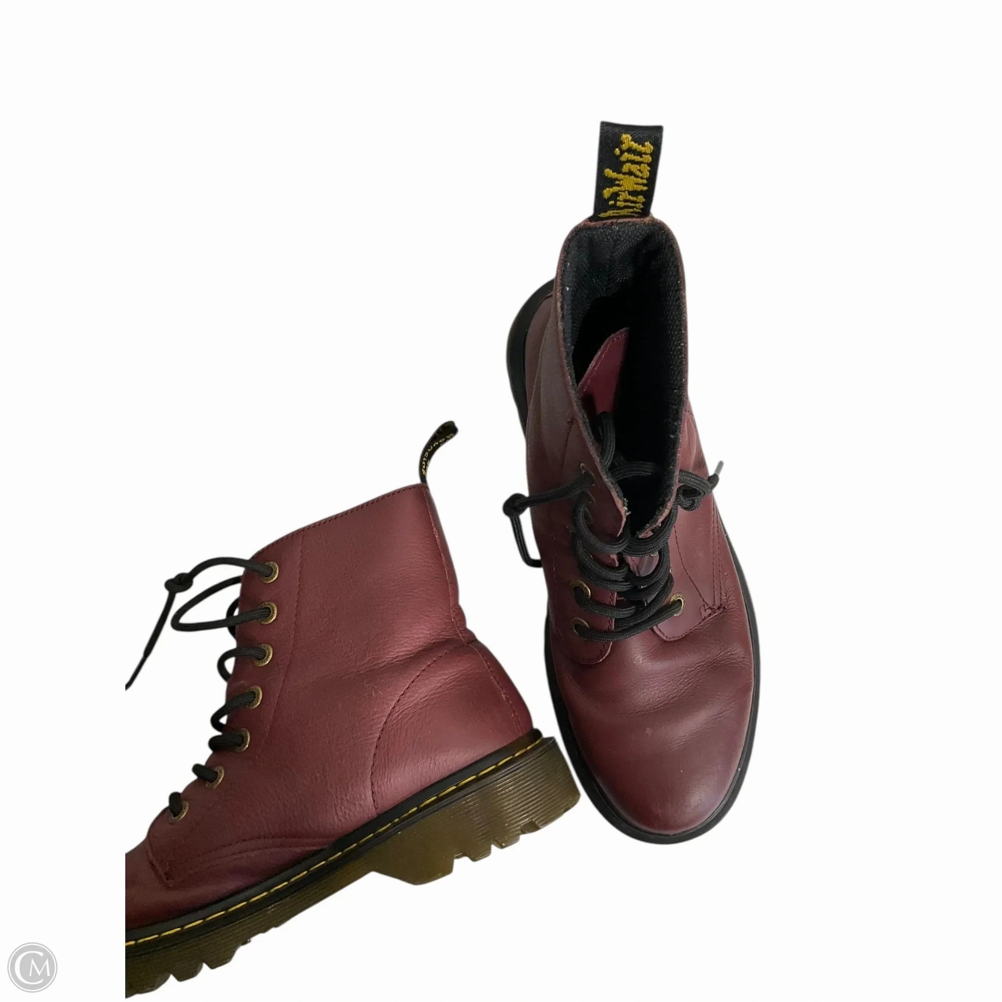 Boots Combat By Dr Martens In Maroon, Size: 10 Combat Boot Insoles